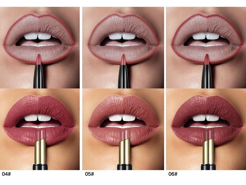 Pudaier - Duo Lipliner & Matte Lippenstift - 16 Kleuren