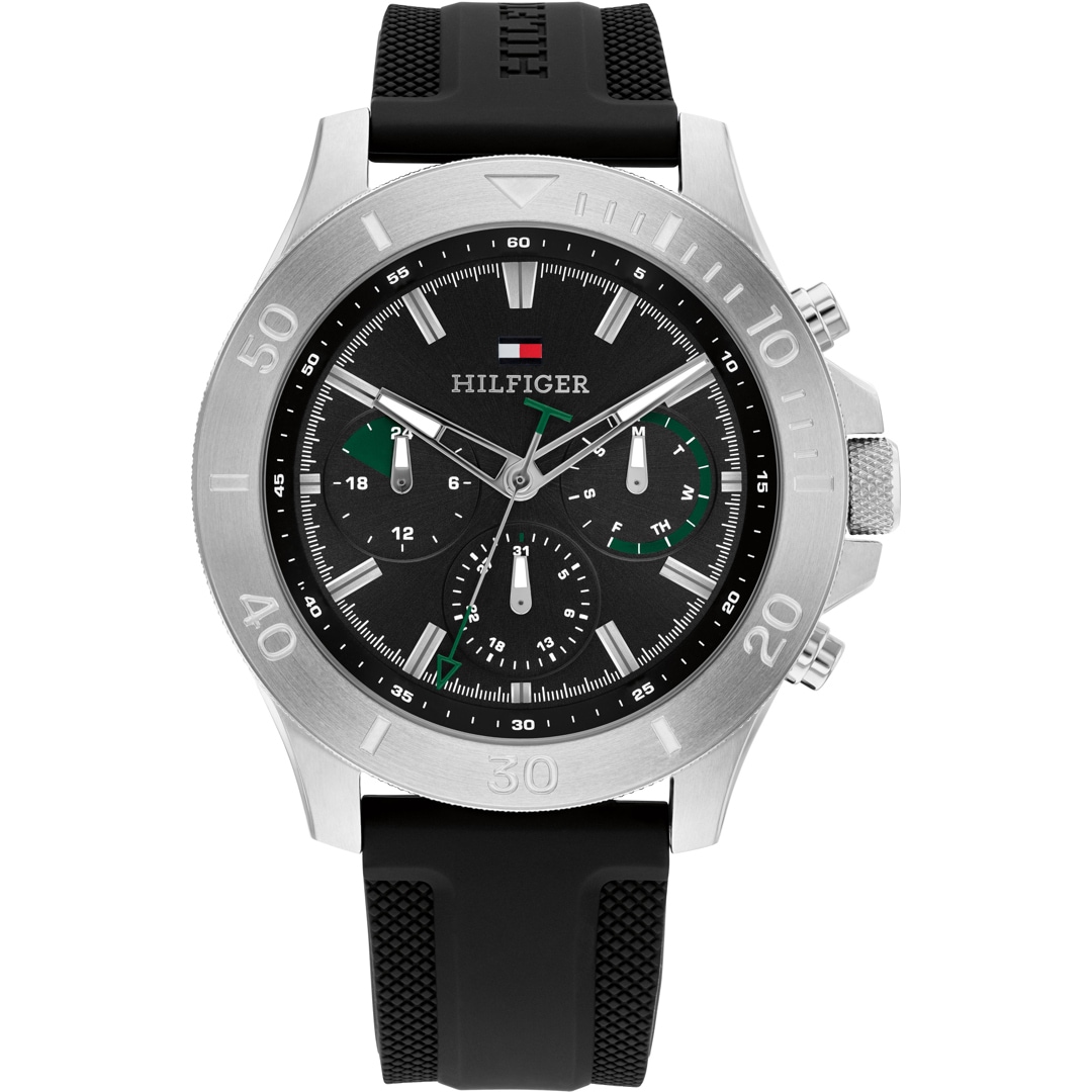 Tommy Hilfiger Bryan Day Date Silbrig / Schwarz