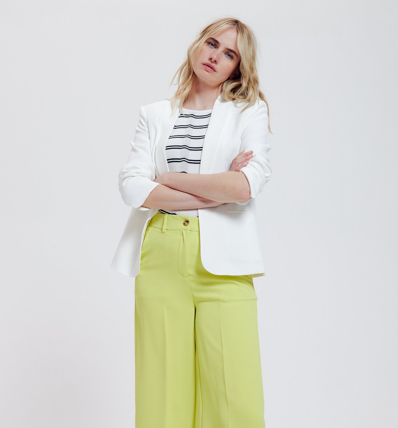 Veste de tailleur unie Femme - Ecru