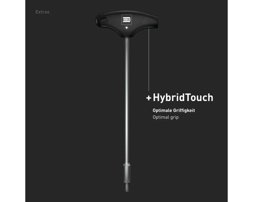 INBUS® 71949 T-greep buitenzeskantsleutel 13 mm, met HybridTouch — Gemaakt in Duitsland