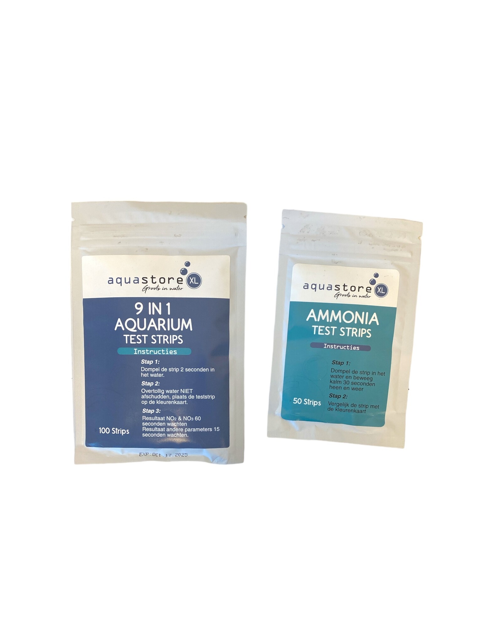AquastoreXL Teststrips 100x Aquarium  9-in-1   50x Ammonia NH3/NH4