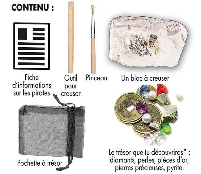 CARTOTHEQUE - CREUSE ET DECOUVRE TRESOR DE PIRATE
