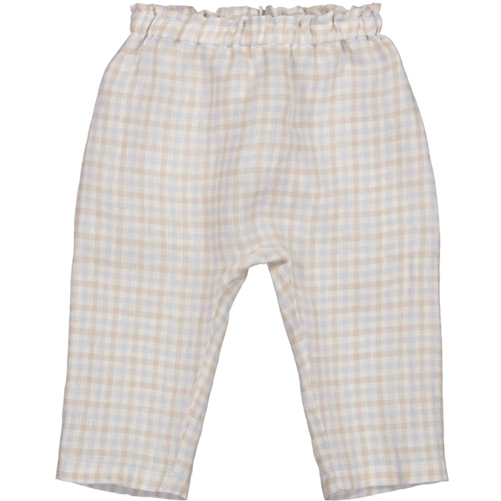 Køb MarMar Fine Linen Summer Check Panu L Bukser