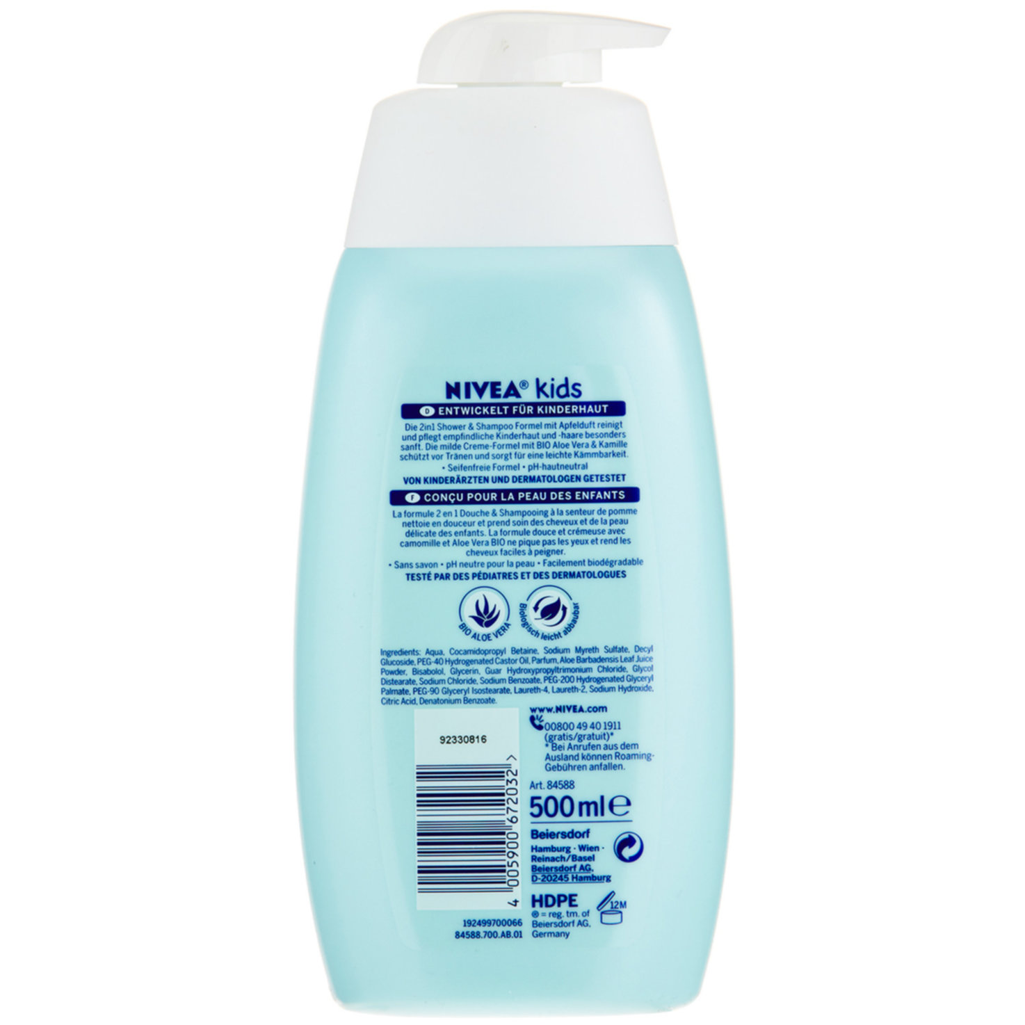 Nivea Kids 2in1 Shower & Shampoo Apfelduft