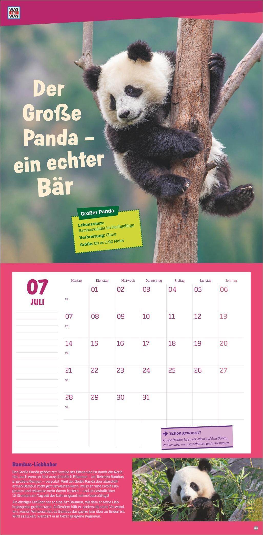 WAS IST WAS Tierwelt Broschurkalender 2025