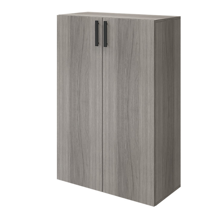 Lot de 2 poignées noires mates GoodHome Atomia taille moyenne