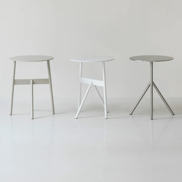 Normann Copenhagen - Stock Tisch, Ø 37 x H 46 cm, hellgrau