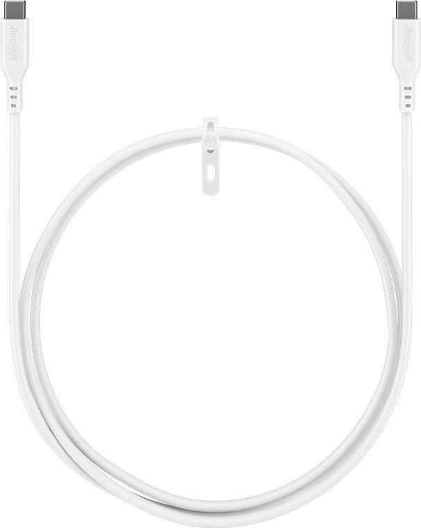 (1.5 m) 60W USB C auf USB C Silikon Ladekabel Fast Charge Datenkabel (77743) - Weiss