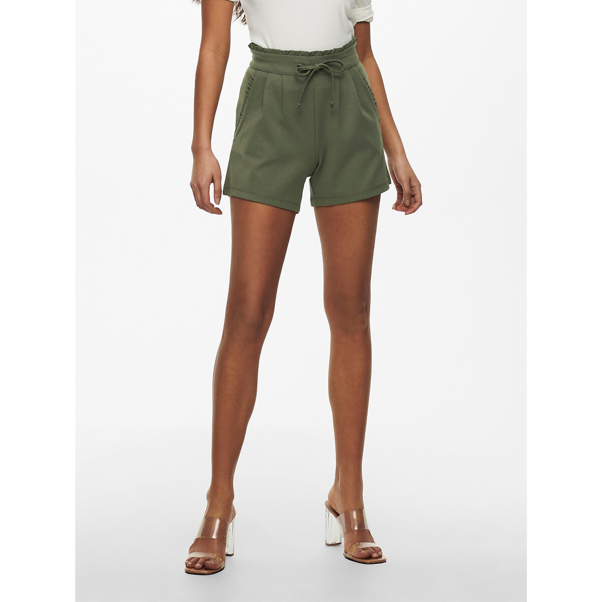 JDY<br>Shorts com cintura elástica