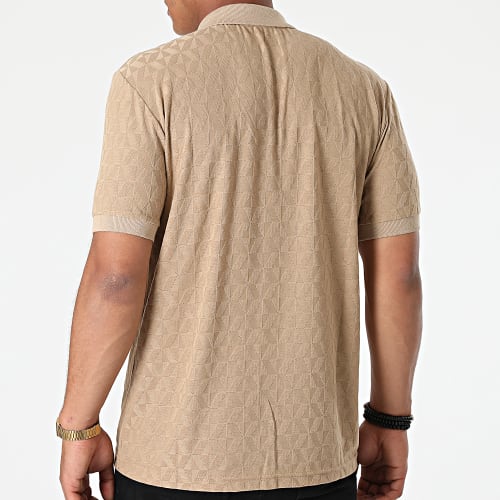 Polo Manches Courtes PL-04 Beige Foncé