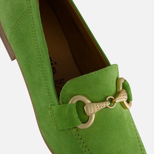 Tamaris Instappers groen Suede