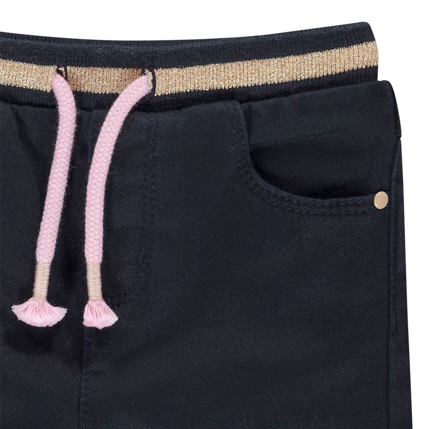 Pantalon en toile effet molleton pour bébé fille - Gris foncé