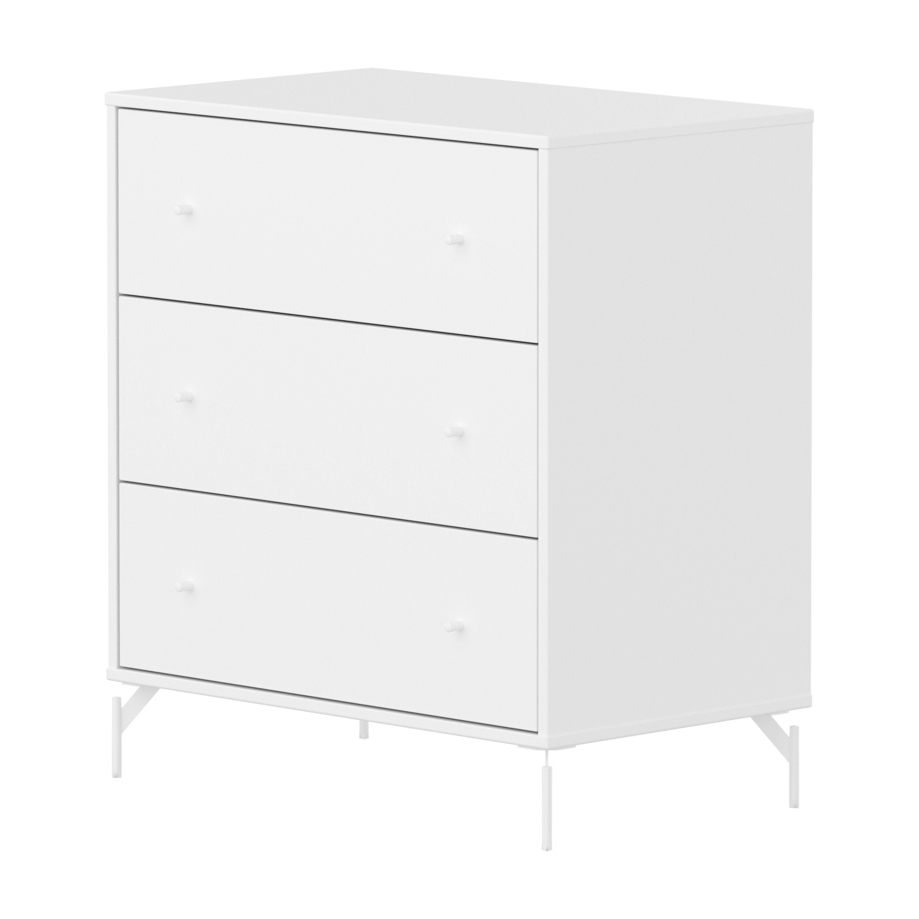 Flexa SAGA Kommode - Weiss / B: 75.0 cm x T: 45.0 cm x H: 84.0 cm