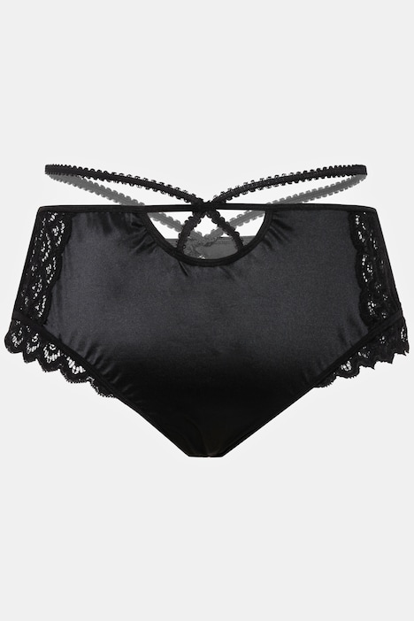 Brazillan-Slip, Spitze, Straps, Ouvert-Öffnung