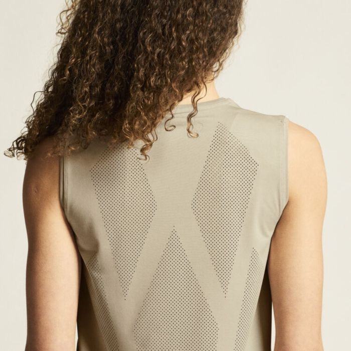 Craft Dame T-shirts Adv Tone Perforated Tank Top Brun