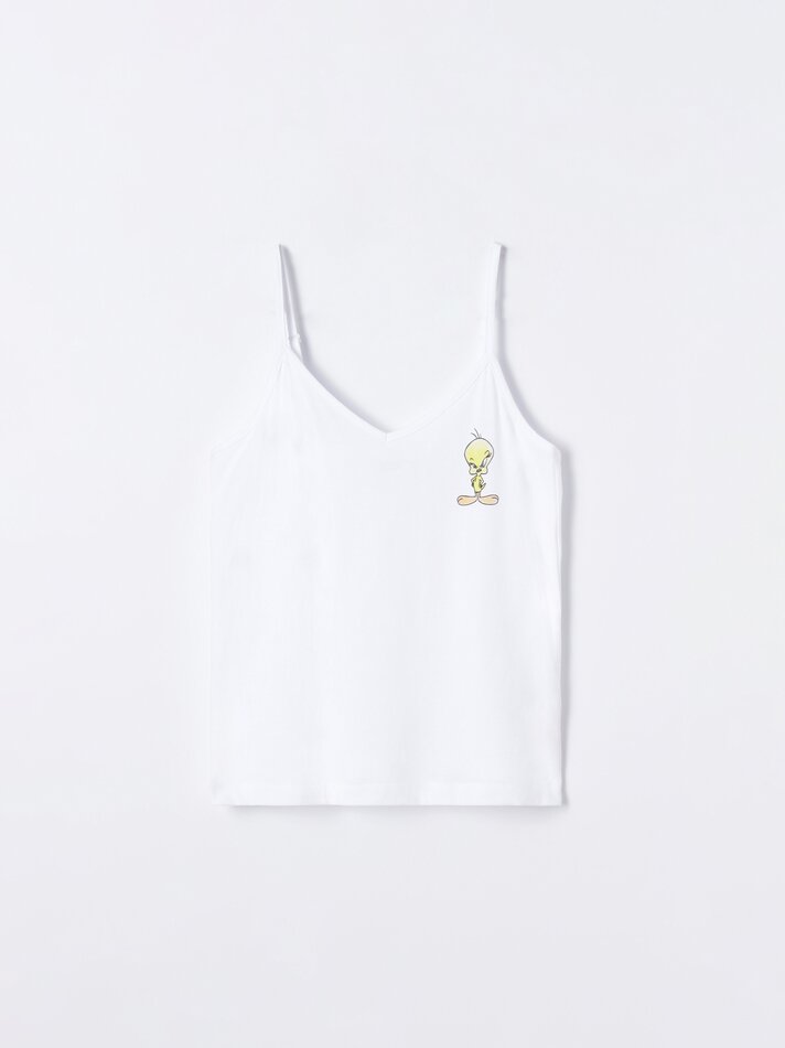 Conjunto de pijama estampado do Piu-Piu © &™ Warner Bros - Branco