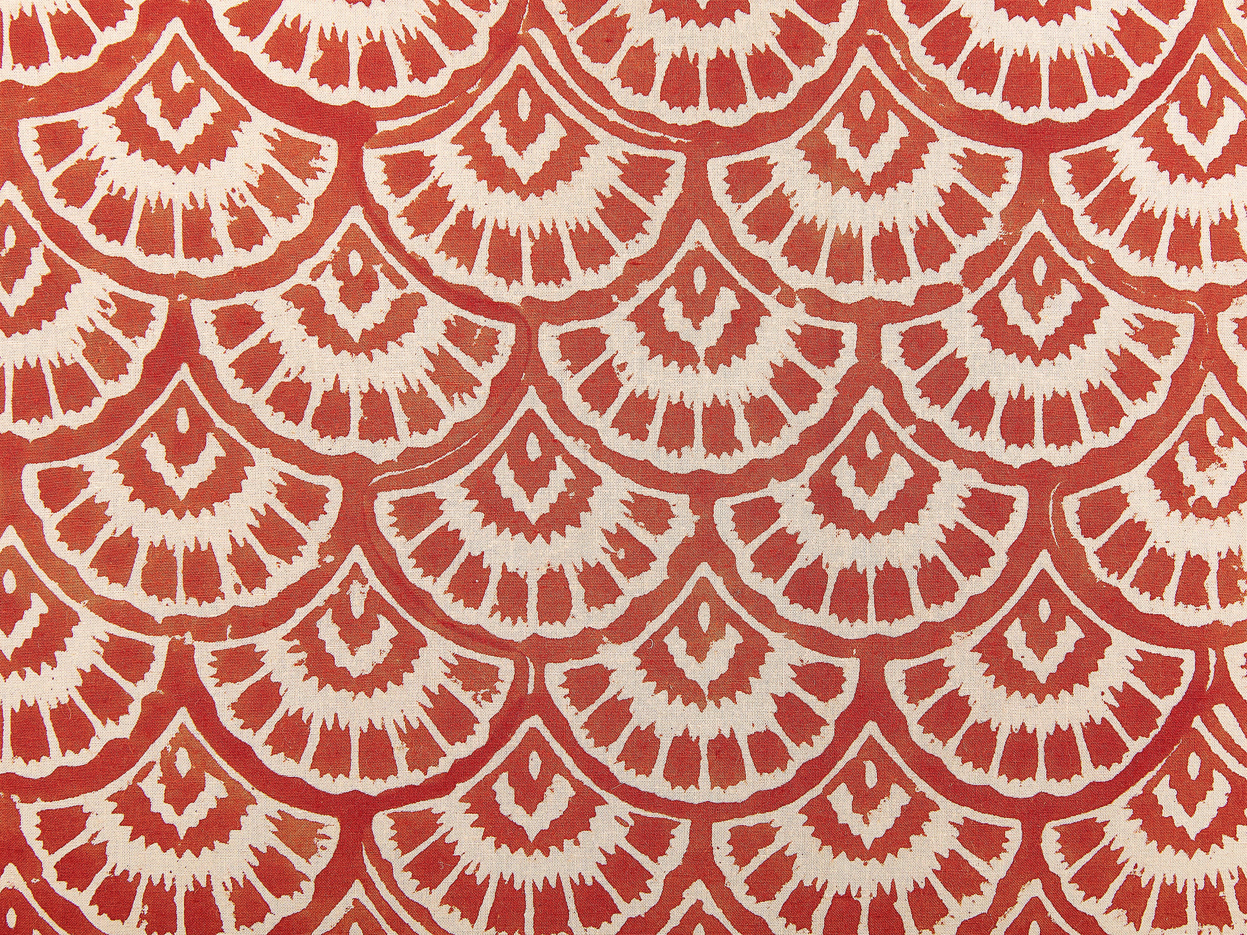 Sierkussen RHUS Katoen 45 x 45 cm Rood geometrisch patroon