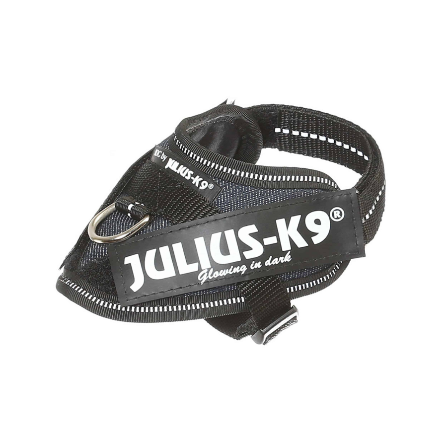 Coleira Julius K9 na cor jeans