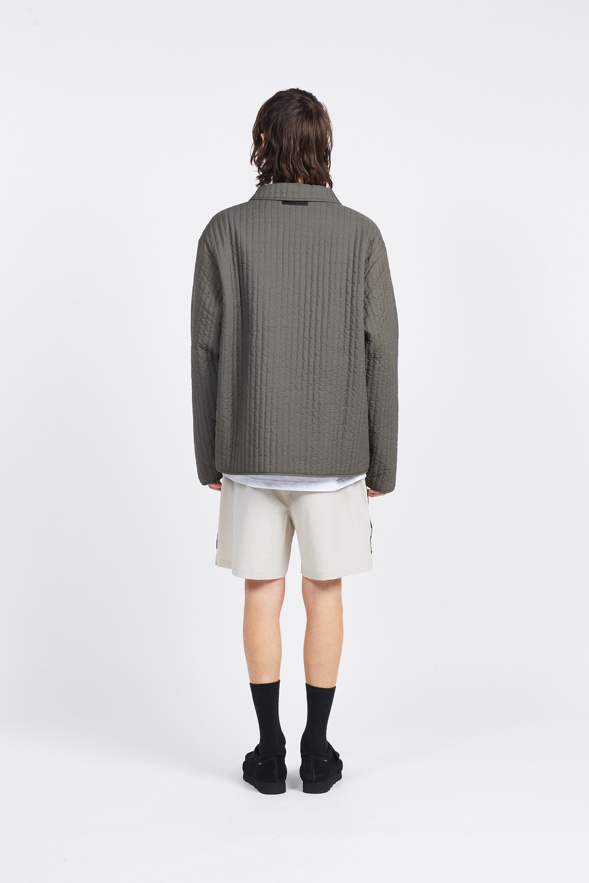 Daily Paper Veste zyer quilted relaxed jacket Vert