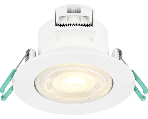 LED inbouwspot, draaibaar, IP44, 5,5W, 550 lm, verstelbaar, wit, Ø 8,7/6,8-7,4 cm, 230V