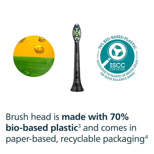 Philips Sonicare W2 Optimal tandbørstehoved HX6064/88 (sort)