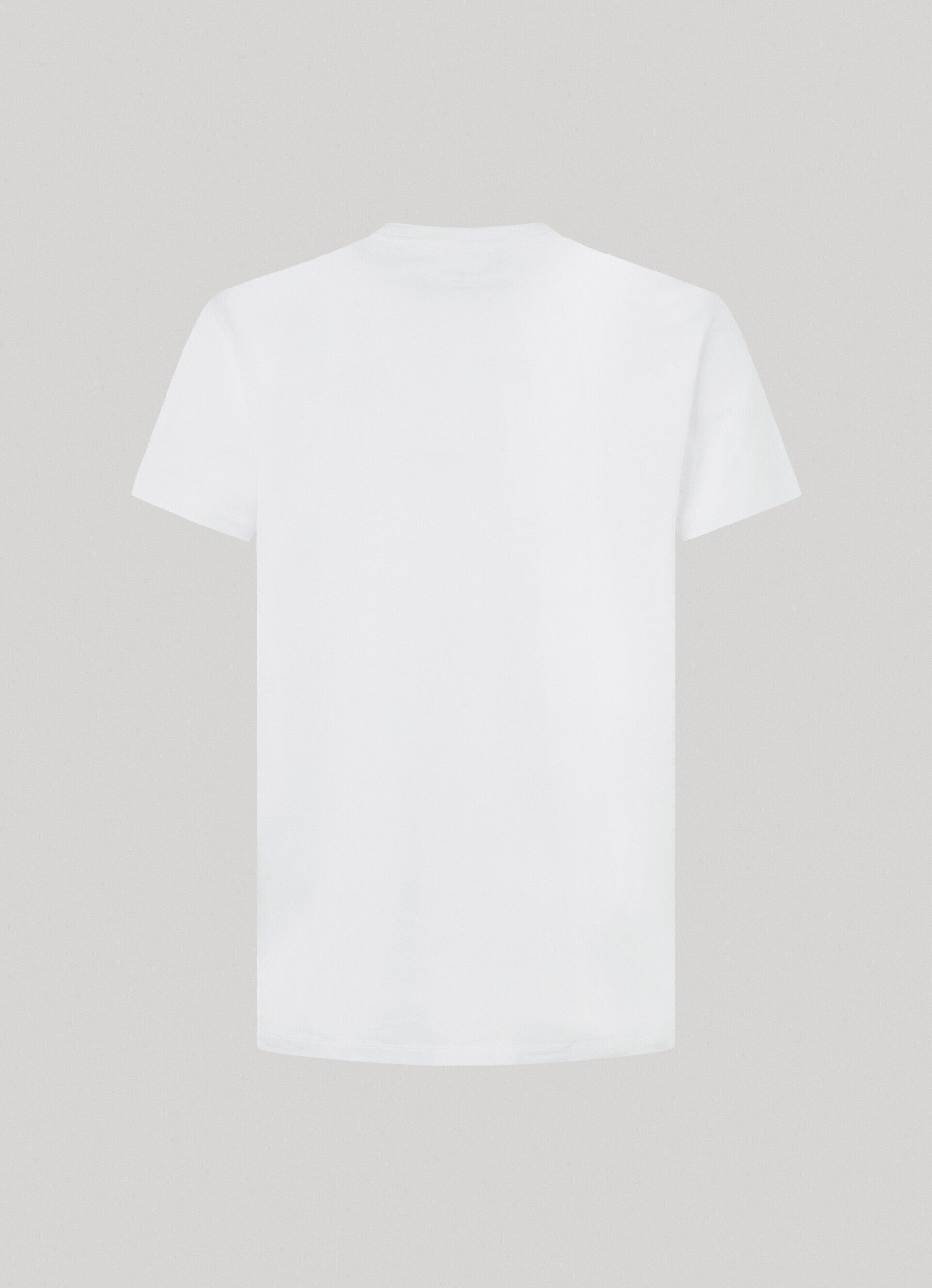 CAMISETA DE ALGODÃO DE MANGA CURTA - branca
