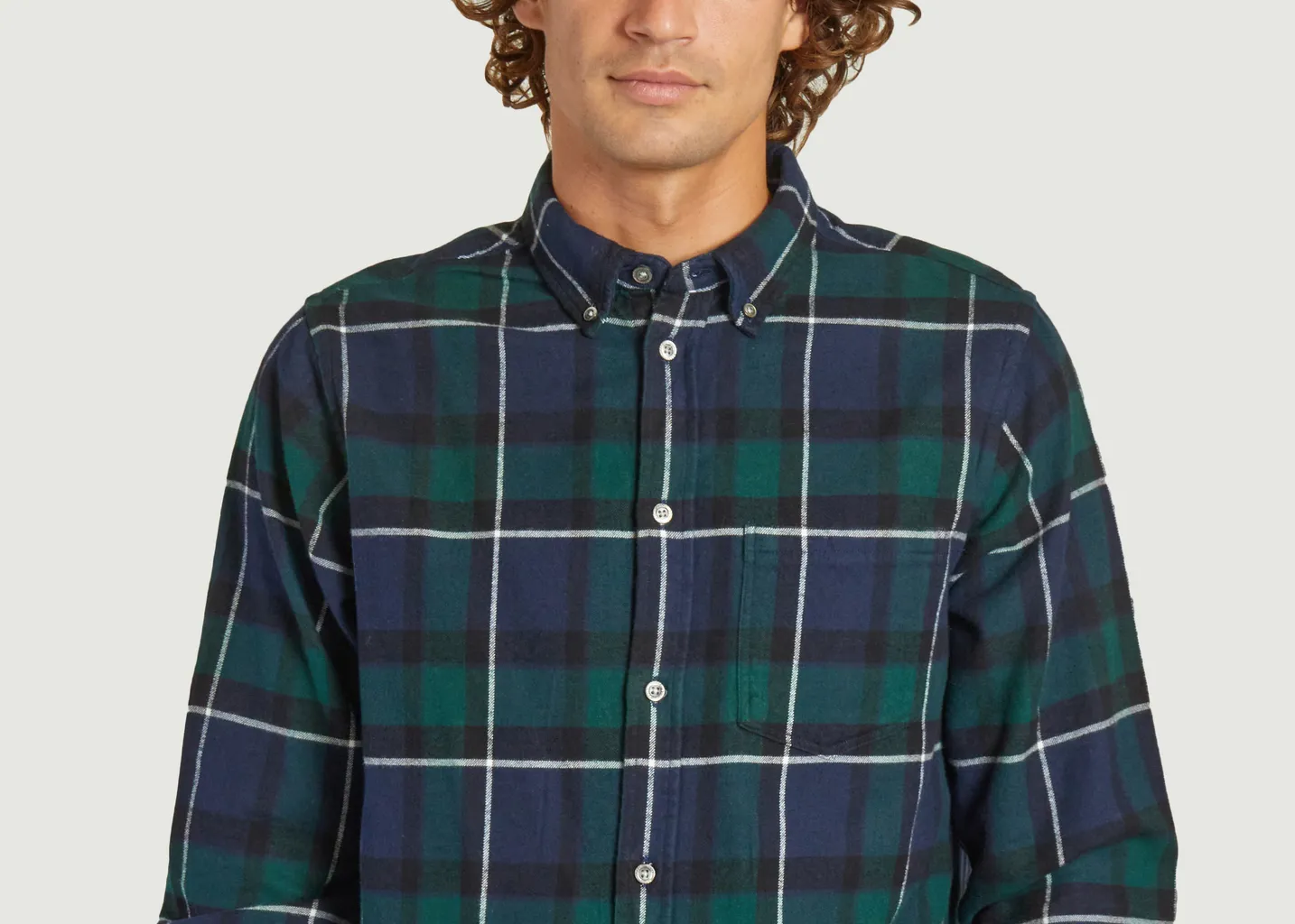 Chemise Anton en flanelle brossée à carreaux Norse Projects