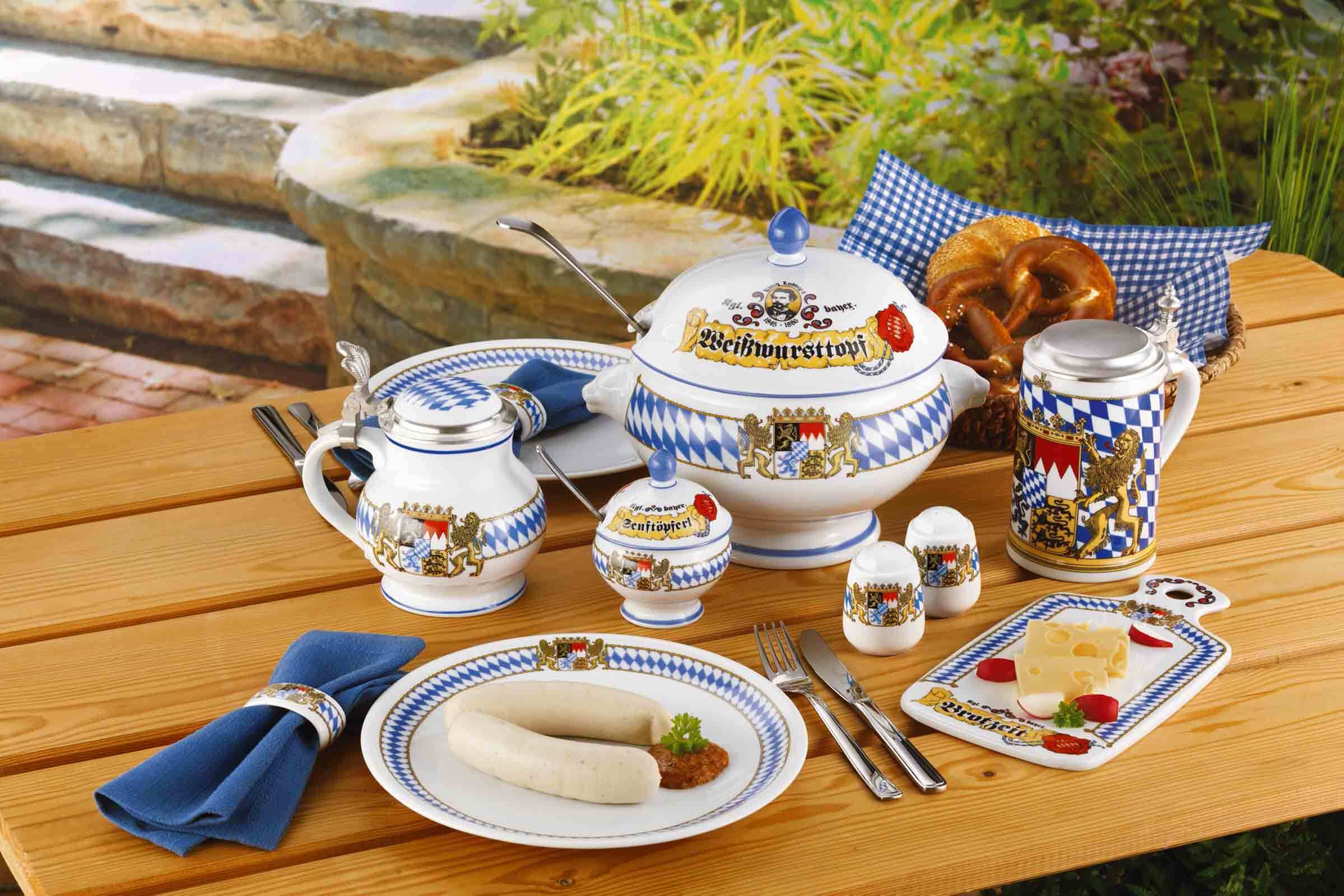 Seltmann Weiden Löwenkopfterrine mit Deckel Compact Bayern 3 l