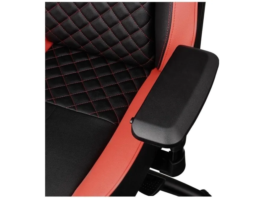 Ttesports GT-Fit 100 - Stol - armstøtter - T-formet - drejeled - aluminium, PVC, stål, kunstig læder, high-density skum - sort, rød