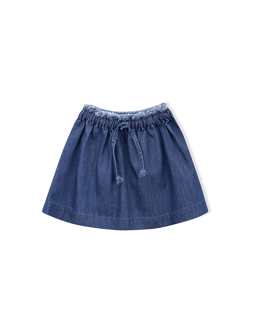 Girl's Myra Knot Blue Skirt