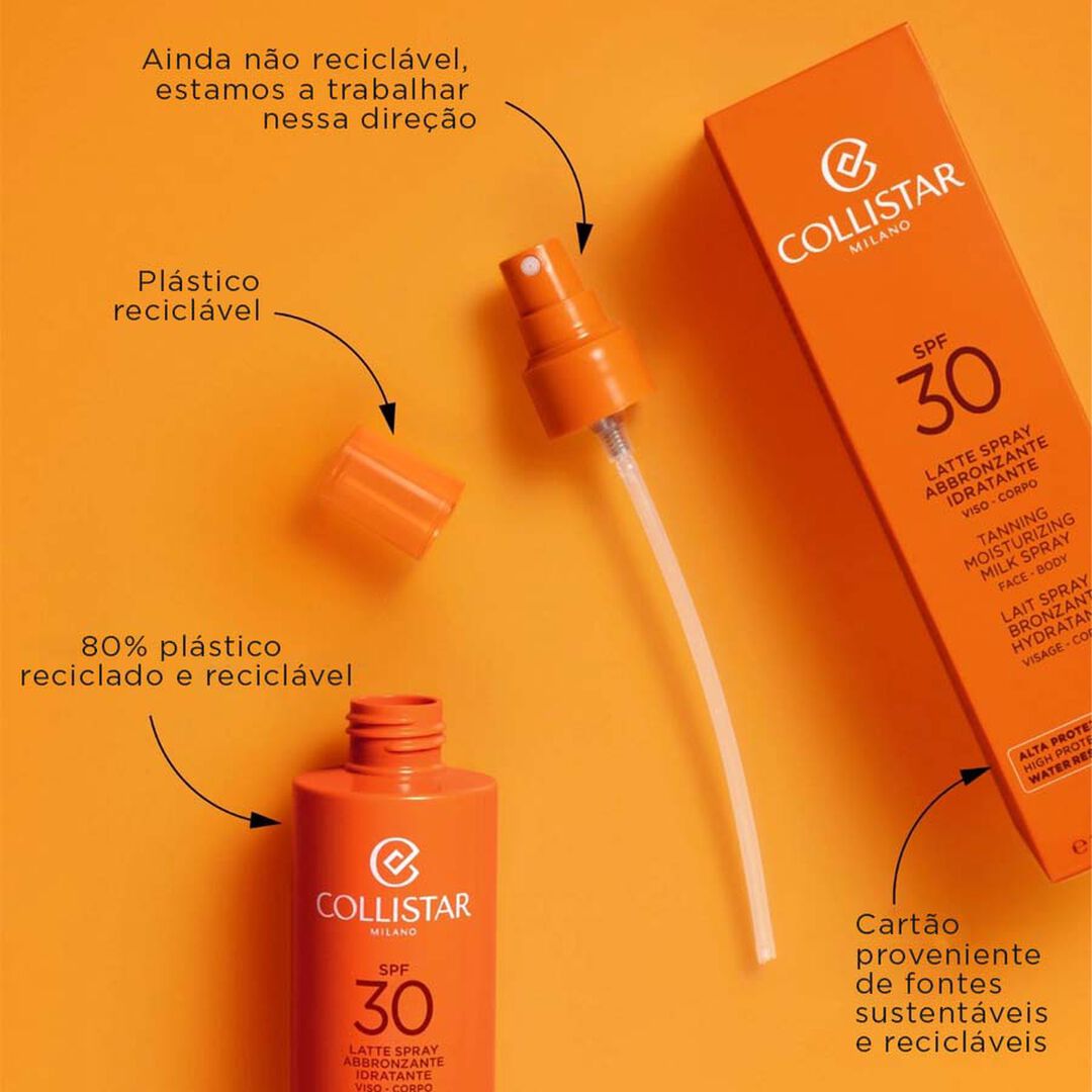 COLLISTAR Cuidados para Pele exposta ao Sol Tanning Milk Face&Body Spray SPF30 - 200ml