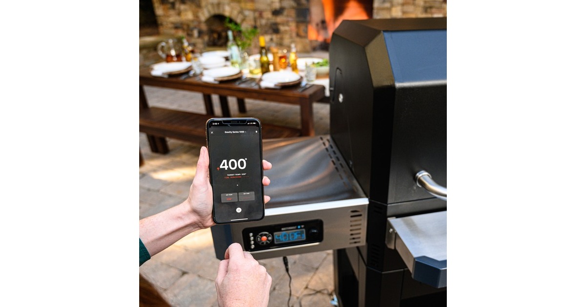 MasterbuiltGravity Series 800 Digital Charcoal Griddle + Grill + Smoker houtskoolbarbecue  (Zwart)