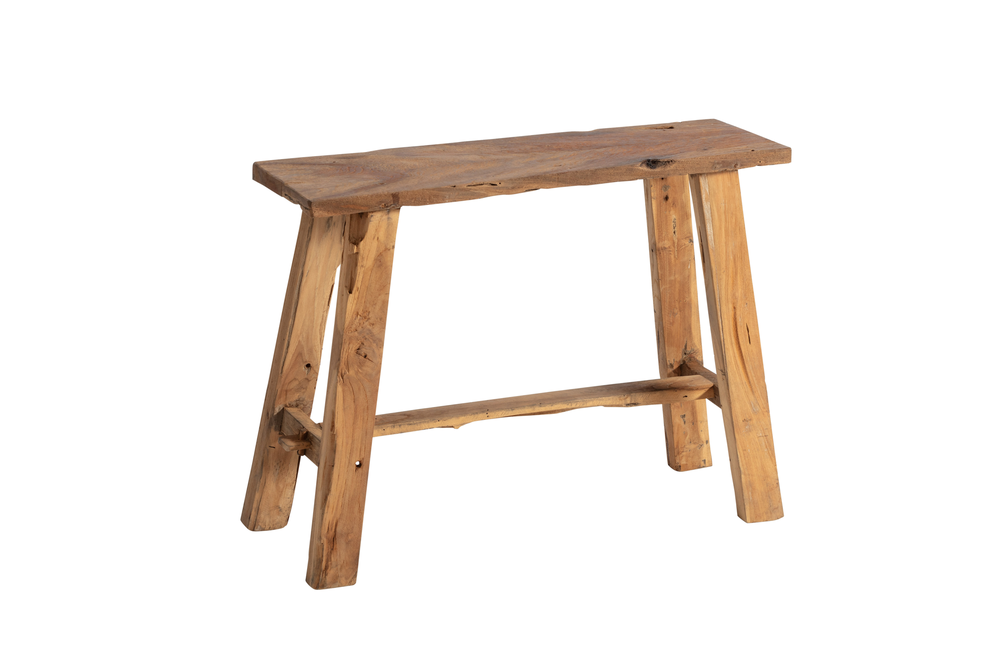 Lodge Living bankje oud teak zwart 60 cm