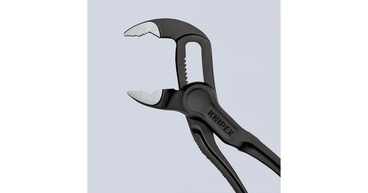 KNIPEXWaterpomptang Cobra XS 87 00 100 zweedse- / waterpomp-tang  (Zwart, Detailverstelling met 11 stelposities)
