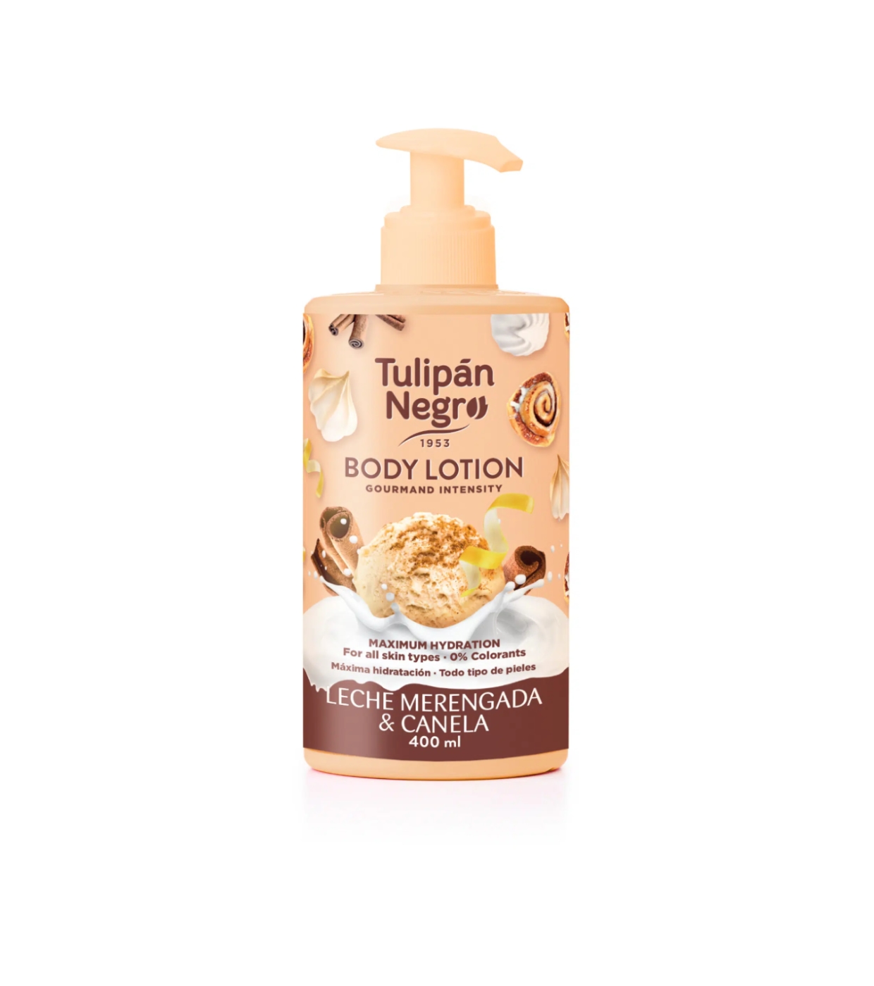 Tulipán Negro - *Gourmand Intensity* - Loção Corporal - Leite Merengada e Canela