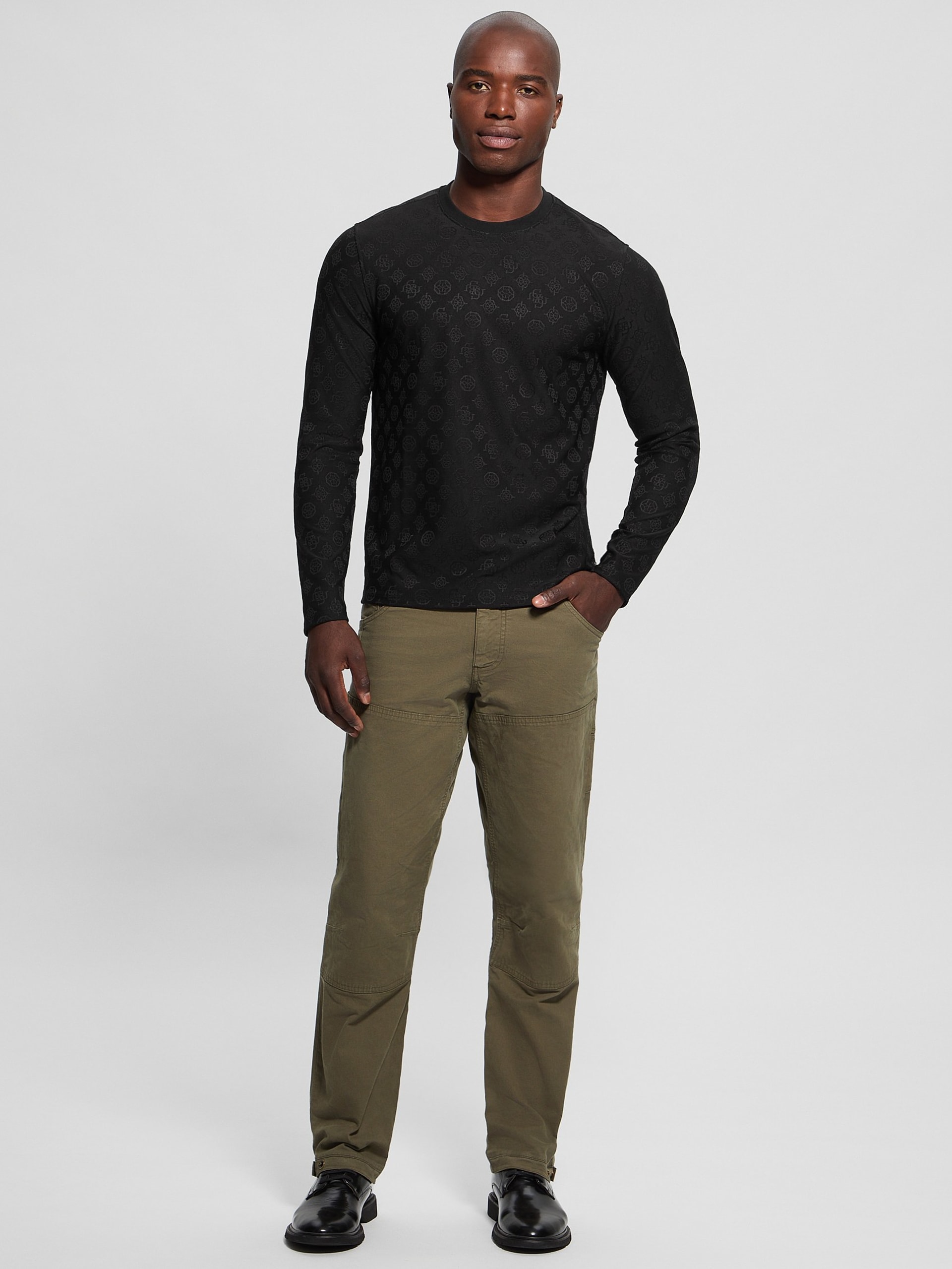 Gola redonda Eco Peony Jacquard