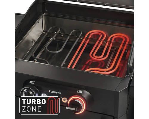 Enders eFlow Pro 2 Turbo Shadow elektrische grill, grafietgrijs, 3 kW, inclusief dekselthermometer, vetopvangbak, grillrooster, zijplank, netsnoer, warmhoudrek