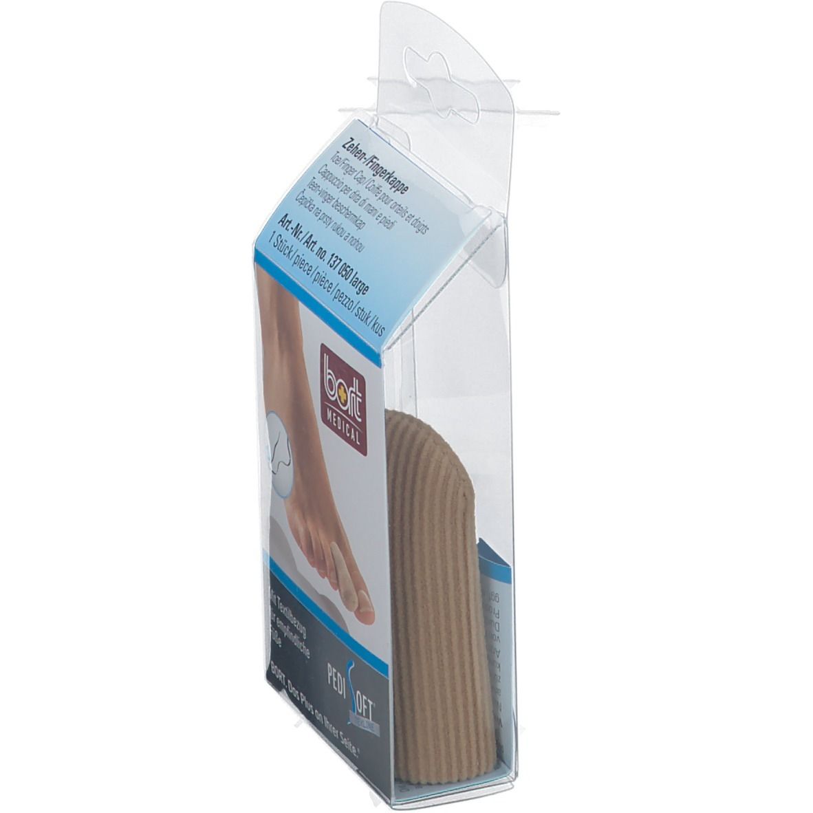 BORT PediSoft® TexLine Zehen-/Fingerkappe Gr. L