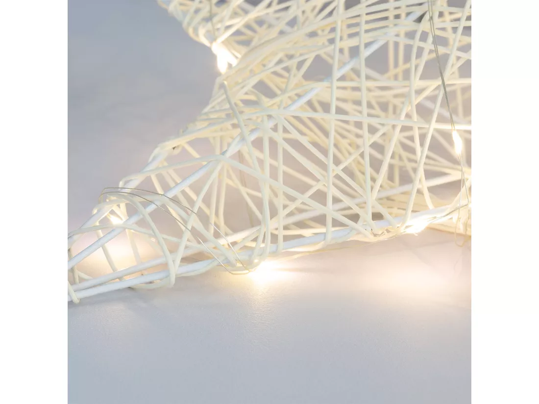 Étoile Lumineuse LED Irawo 42x42 cm Blanc Chaud 3000K