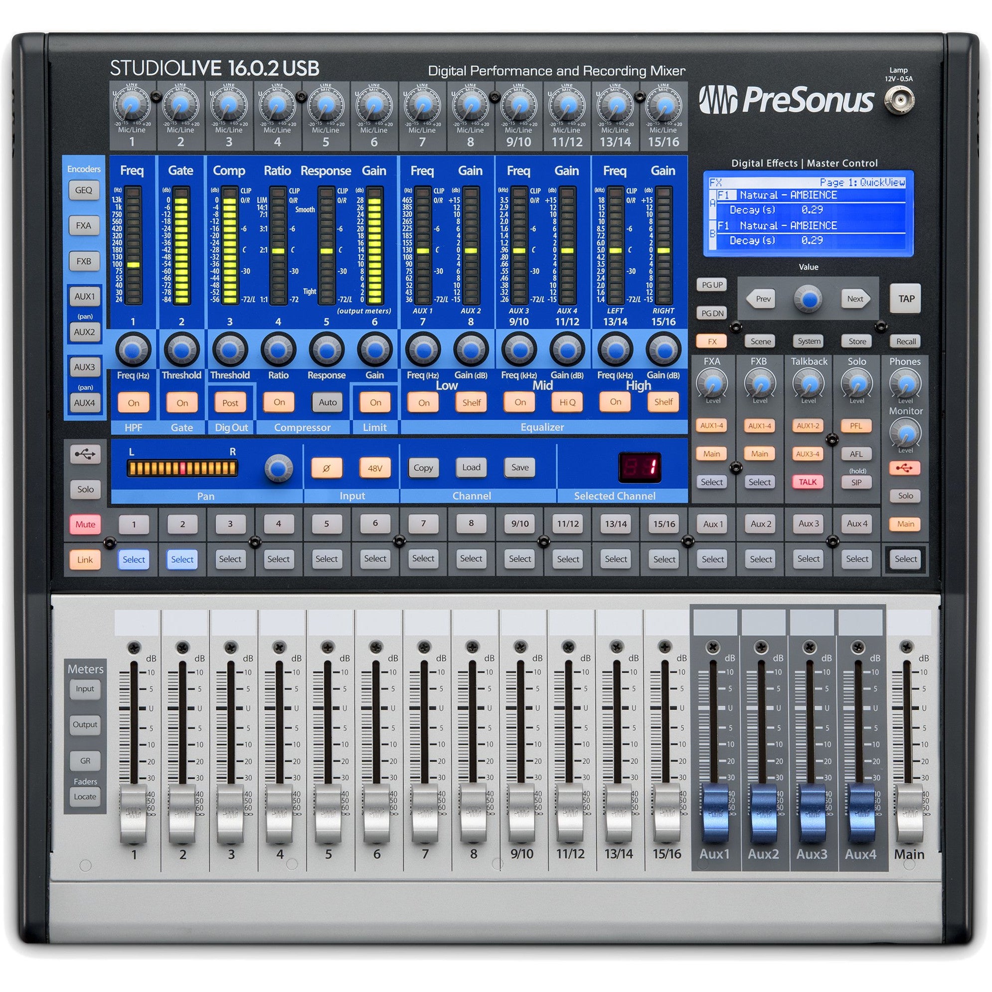 Presonus StudioLive 16.0.2 USB digitale recording en live mixer