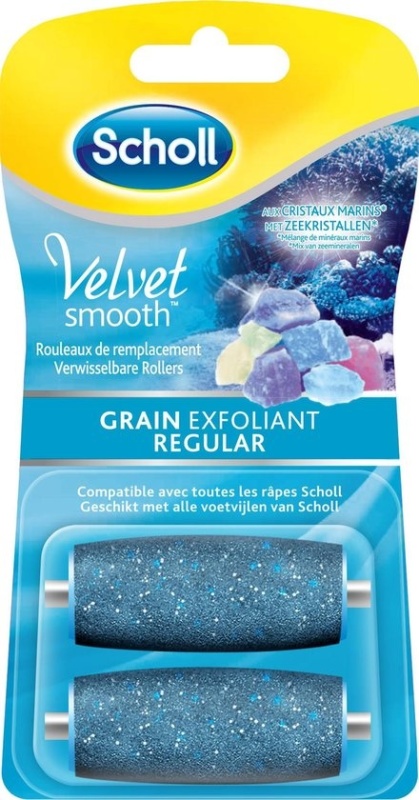Scholl Velvet Smooth Verwisselbare Roller Regular 2st