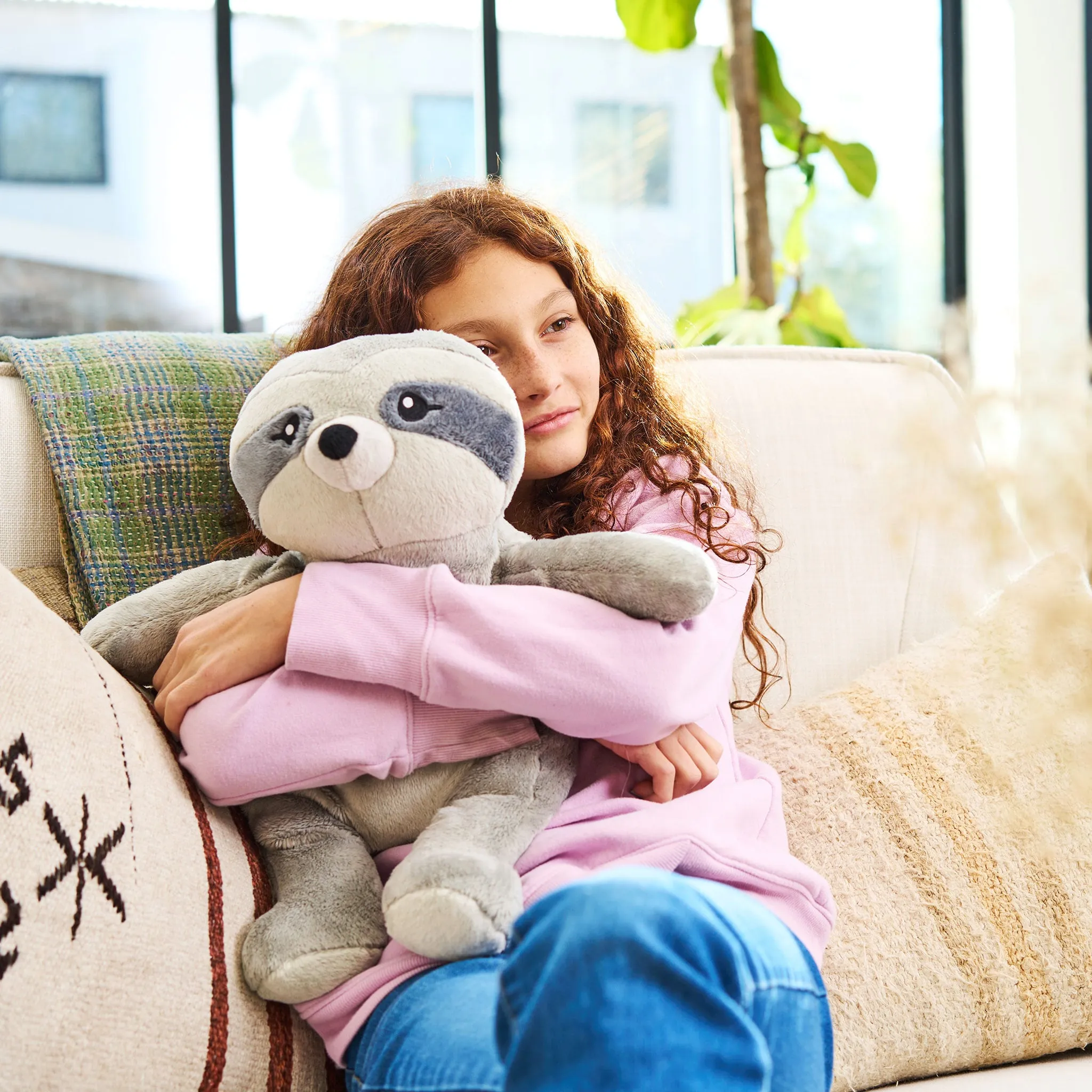 Hugimals Peluche Lourde 2kg - Sam le Paresseux