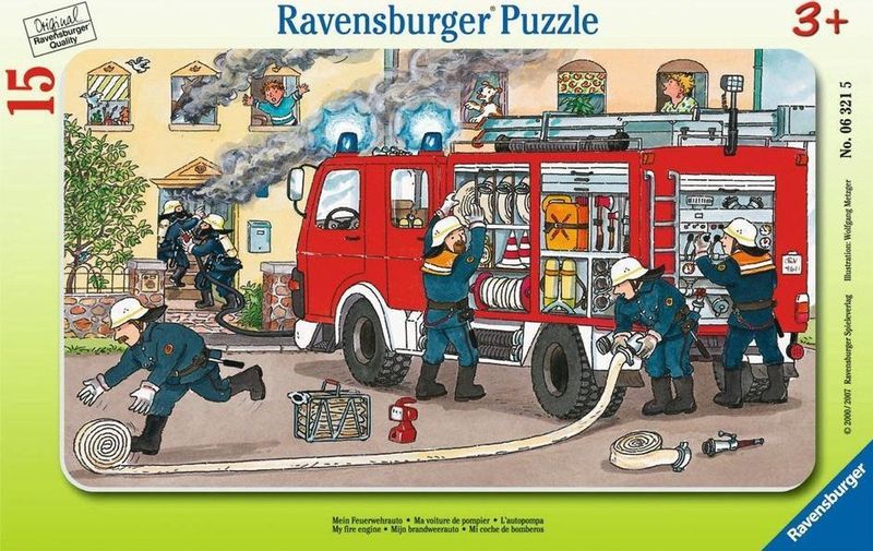 Ravensburger - Mijn Brandweerauto - Legpuzzel - Multikleur - 15 Delen