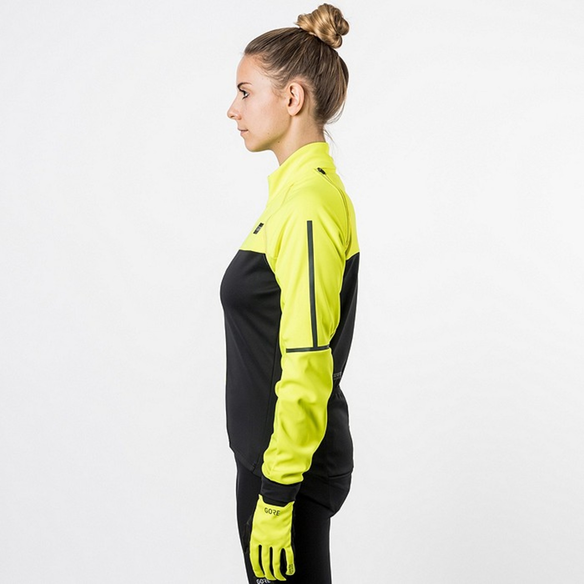 GORE Wear Phantom Fietsjack Zwart/Geel Dames
