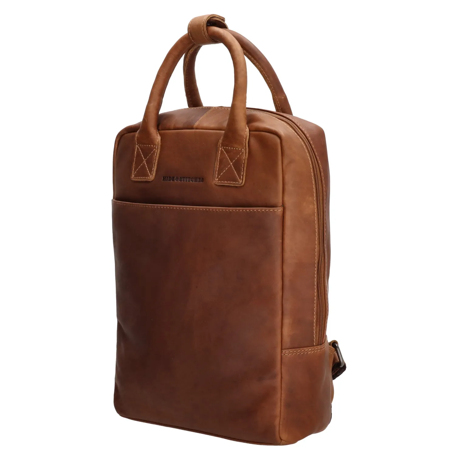 Hide & Stitches Japura Rugzak 13,3 inch Cognac