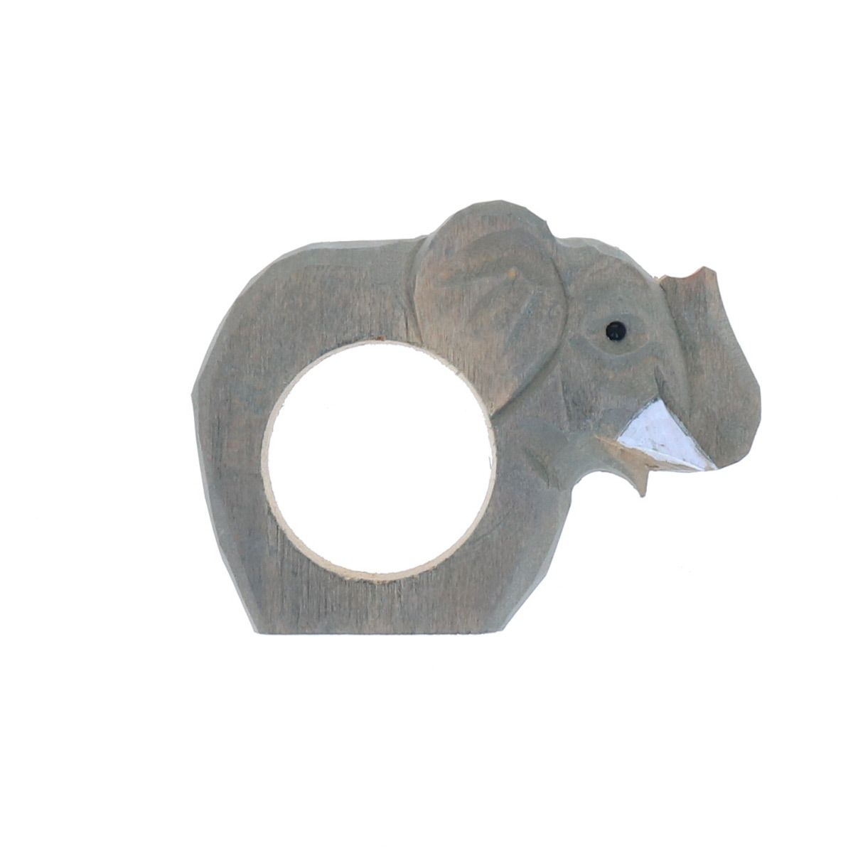 Rond de serviette en bois éléphant Petit toi
