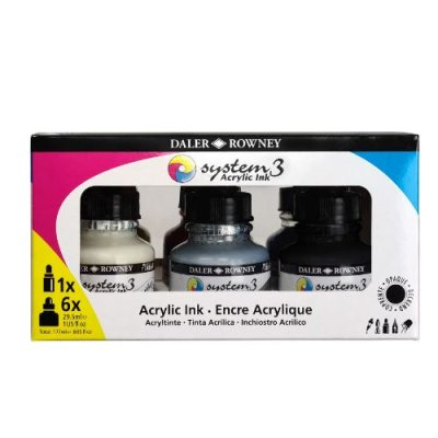 Daler Rowney System3 Ink Introduction Set : 6x29.5ml