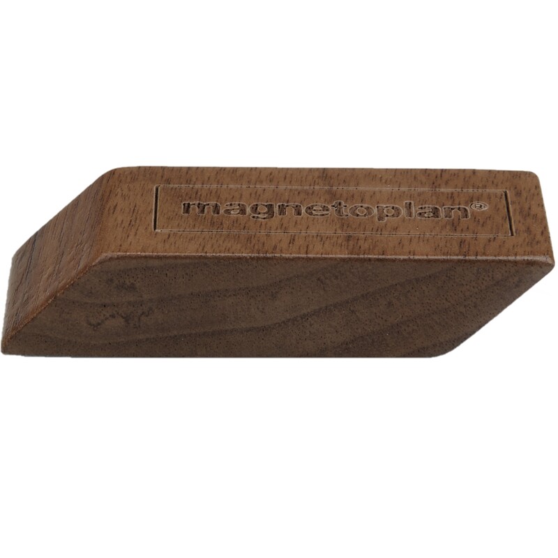 Magnetoplan Magnete Design Wood Series, 20 x 13 mm, dunkelbraun, 4 Stück
