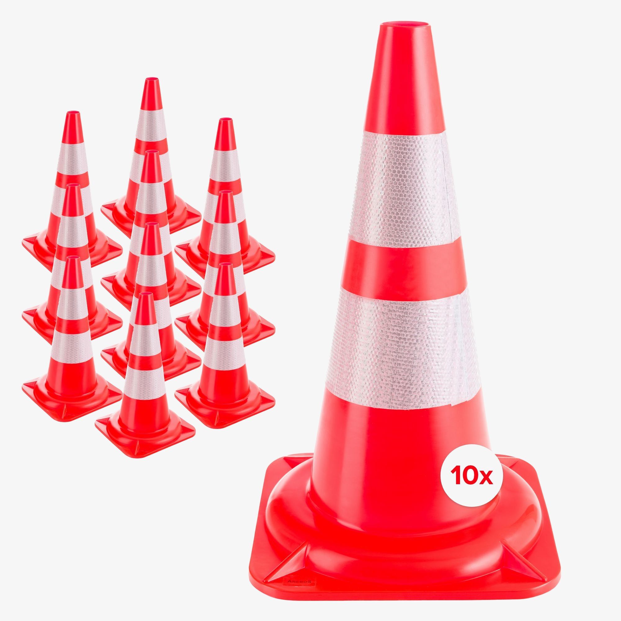 Verkehrs-Leitkegel 10 Stück