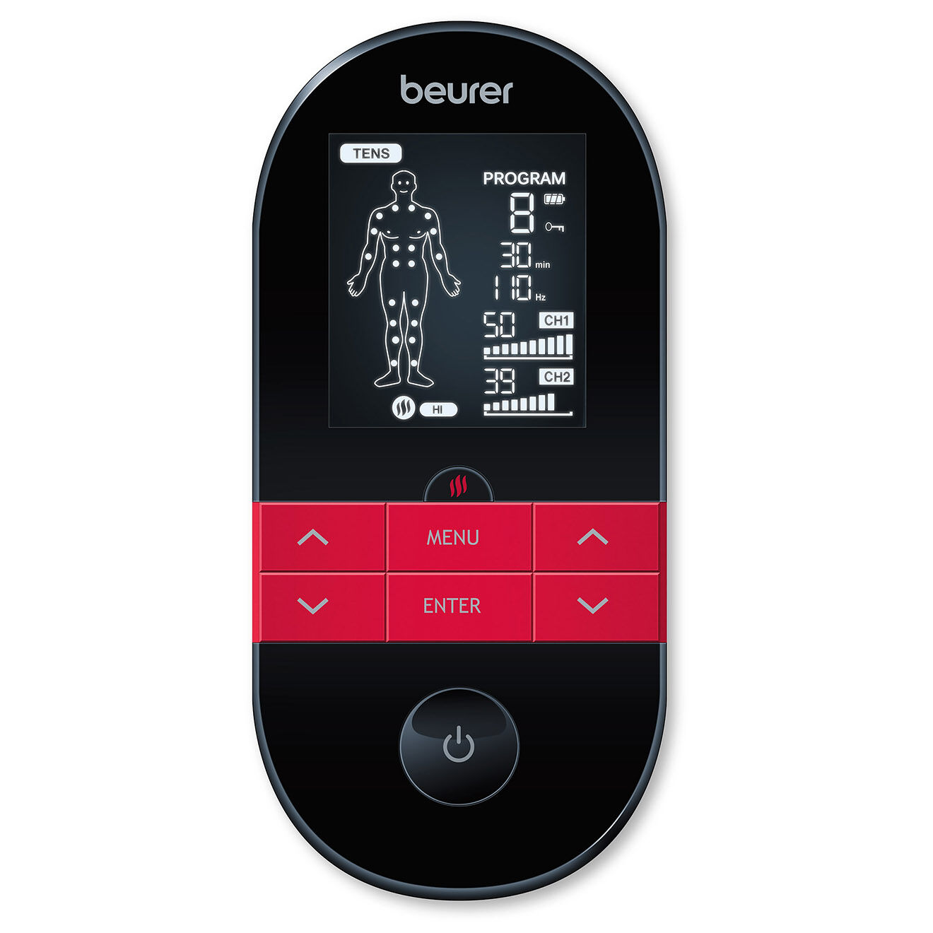 Beurer Electrostimulateur EMS/TENS avec fonction de chaleur noir